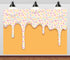 CORFOTO 10x8ft Fabric Dripping Ice Cream Backdrop White Cream Colorful Sprinkles Melting Texture Photography Background