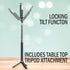 Deco Essentials 33" Telescopic Metal Selfie Stick w/Tripod and Wireless Remote for iOS/Android, Perfect for Travel
