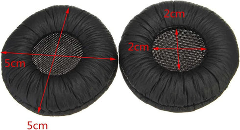 Replacement Earpads for Sennheiser PX100, PX200, PX200-II, PXC300, PXC150, PXC250, PC130, PC131 (Black)
