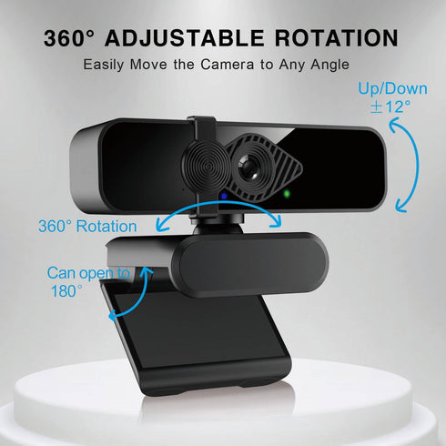Dobuhont 2K 85 Webcam for PC, View USB Computer Camera, with Noise Canceling Microphone & Privacy Cover, HD Web Cameras