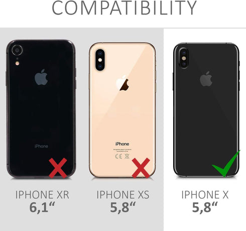 kwmobile TPU Silicone Case for Apple iPhone X - Vintage Blue Phone Cover with Soft Finish