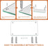 -3 Hemudu Monitor Stand Adjustable Height Monitor Riser, Computer Monitor Stand, Desktop Organizer, Monitor Stand Riser