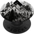 nature wood line art geometric black and white Peak Relief PopSockets Swappable PopGrip