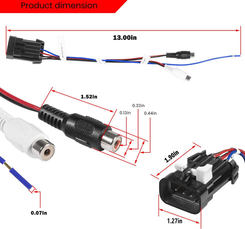Saddle Tramp Audio Adapter Line for Polaris RZR, Ranger and General with Ride Command 7” Display