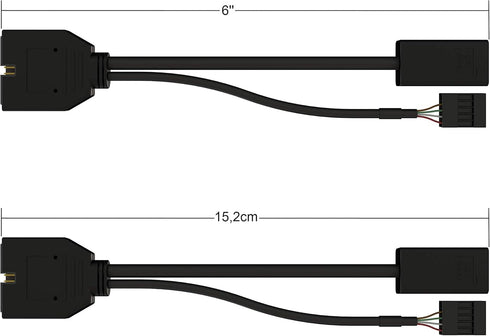 LINKUP Internal 3.1 10G Gen 2 20-Pin A-Key Male Connector w/USB 2.0 Header to USB 3.0 Extension Cable