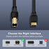 10 USB C Printer Cable Feet Long USB B to USB C Printer Scanner Cord to Computer for MacBook Pro/Air, iPad Pro/Air, HP