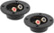 1 Pair 3-Inch Double Binding Round Gold Plate Push Spring Loaded Jacks for Speaker Box Terminal Cup