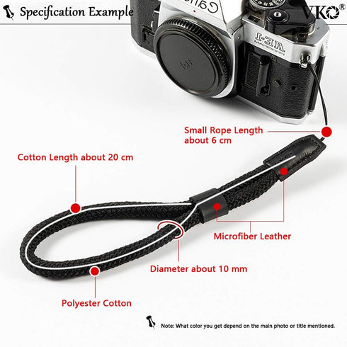 Green Soft Wrist Strap for Cameras - Comfortable Hand Strap for Small Devices