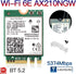 Wi-Fi 6E AX210NGW Wireless WiFi Card BT5.2 M.2 2230 Tri-Band Expands WiFi to 6GHz 160MHz 802.11ax ac MU-MIMO AX210 AX5400Mbps wifi 6E Network Card Better AX200NGW for PC Laptops Only for Windows 10 11