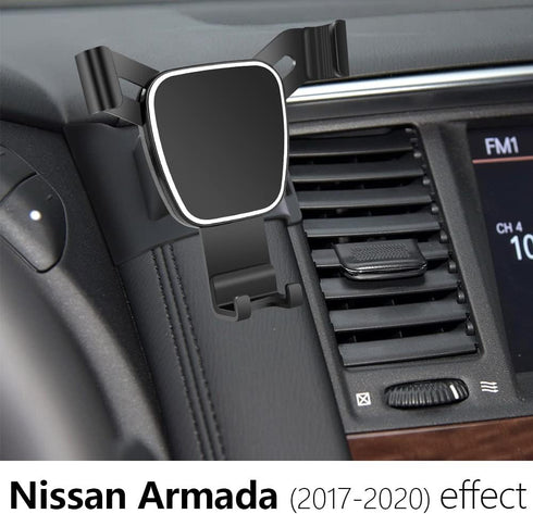 Car Phone Holder for 2017-2020 Nissan Armada, Mobile Cell Phone Mount, Auto Accessories Navigation Bracket