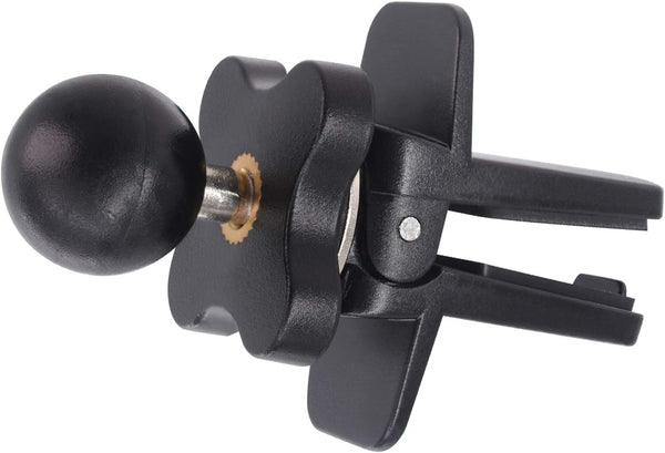 Garmin Air Vent Mount Holder - 17mm Ball Phone/GPS Vent Mount Base with Silicone Clip & Adjustable Knob