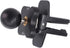 Garmin Air Vent Mount Holder - 17mm Ball Phone/GPS Vent Mount Base with Silicone Clip & Adjustable Knob