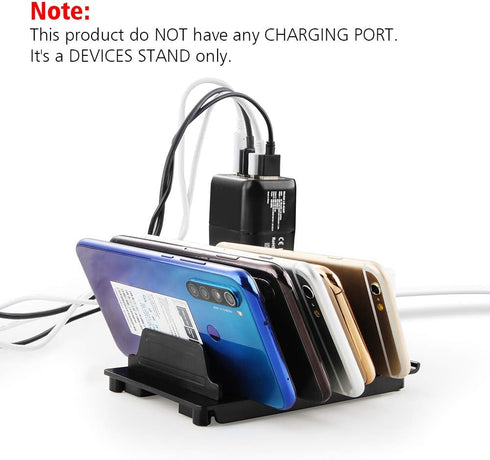 Adjustable Universal Multi Device Organizer Dock Stand Holder, Tablet Cell Phone Desktop Stand for iPhone Samsung