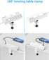 Fararaka 40W 6 6USB (2USB 1.8" 10Ft Desk Clamp Power Strip, Fast Charging Station, Desktop Mount Surge Protect