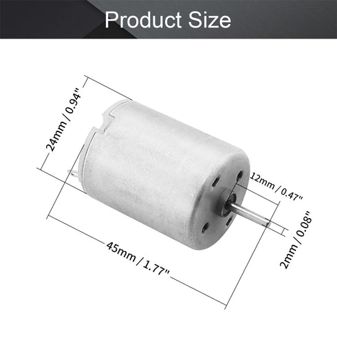 5Pcs 6V 11000RPM 0.35A Fielect DC Motor Micro Motor Electric Motor Round Shaft for RC Boat DIY Airplane Toys Model DIY