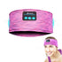 Bluetooth Headphones, Sleep Headphones Headband Wireless for Sleeping Side Sleepers - Adjustable Sleep Headphone, and Bluetooth Headbands for Women (Rose Red)