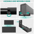 WALI Universal Soundbar Wall Mount, Center Channel Speaker Dual Bracket Holds up to 33 lbs, Black