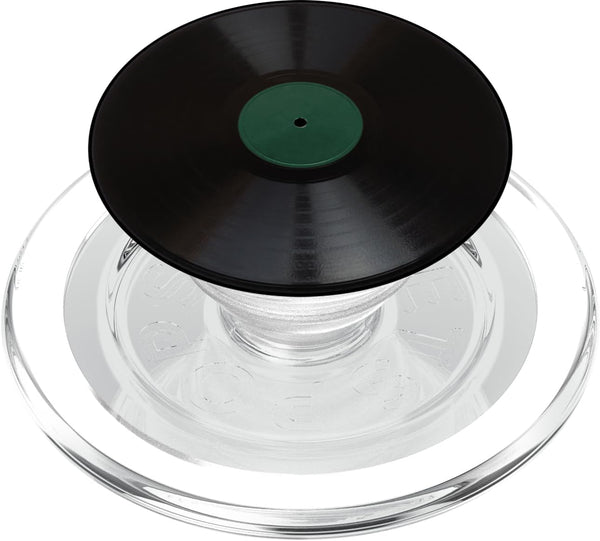 PopSockets PopGrip for MagSafe Retro Vinyl Record LP Art Green Vintage Design