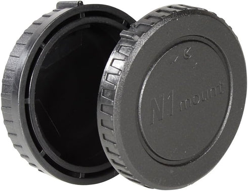Body Cap & Camera Rear Lens Cover Set for N-Mount 1 N1 Lenses and Mirrorless Cameras J1 J2 J3 J4 V1 V2 V3 S1 S2 AW1