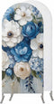 Jnbasdffb Hydrangeas Flower Wedding Arch Cover,Stretchy Spandex Arch Backdrop Stand Covers 7.2 FT,Blue
