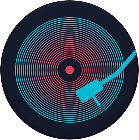 PopSockets Standard PopGrip: Retro Vinyl Red and Blue Record Album Music Art
