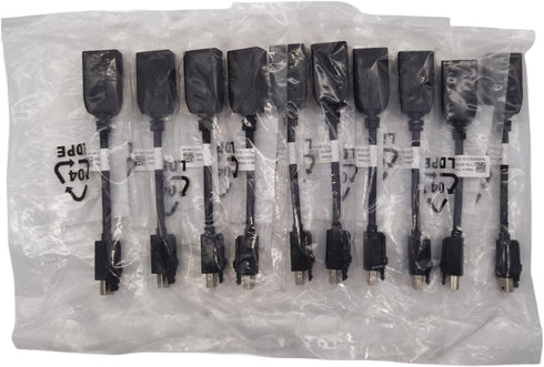 Lot of 10 Dell Mini DisplayPort Male to Display Port Female Adapter DP/N 00FKKK (10 PCS)