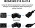 chenyang 2 Pack IEC 320 C14 to C13 Power 90 Degree Right Angled Extension Converter Connector Adapter