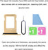 ASDAWN SIM Card Slot Tray Holder Replacement for iPhone 12 Pro Max, Waterproof Rubber Ring & SIM Pin (Gold)