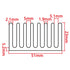 2 Pcs Set White Tone Aluminium Radiator Heatsink Cooler Fin 100mm x 51mm x 23mm for MOS Tube Power Amplifier Transistor