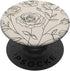 Boho Chic Minimalist Cream Light Beige Rose Flower PopSockets Standard PopGrip