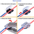 Y3 Compact T Shape 1 Pin Electrical Wire Connectors for 1 Conductor T-tap Connection,Self-Stripping Splice Terminals,Automotive,LED Lighting,Sensor,Car Speaker,Display,Clear,15 PCS