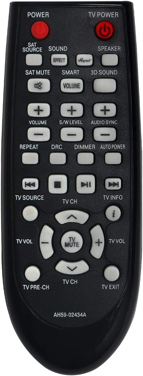 Replacement Remote Control AH59-02434A for Samsung Soundbar HW-E551 HW-E550 HW-E450C HW-E450 HW-E551/ZA HW-E550/ZA