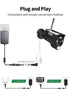 Tonton DC Power Extension Cable 1M - 5.5mm x 2.1mm Right Angle Female to Male Adapter Cord for IP Camera
