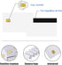 100Pack-SLE4442 2 SLE4442 Chip Cards w/Hico Track mag Stripe Blank Smart Contact IC Card Cards White Sublimation