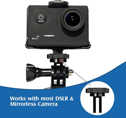 2pcs Camera Tripod Adapter, 1/4" - 20 Conversion Adapter for GoPro Action Camera to 1/4" Screw Mount Accessories