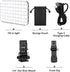 LED Camera Light Video Lights, Portable Photography Lighting with 60 LED, 2200mAh Rechargeable, 10-Level Brightness