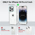 MOCCA Clear iPhone 14 Pro Case - Slim, Shockproof, Military Drop Protection, Non-Yellowing, MagSafe Compatible, 6.1"
