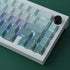 JOMKIZ PBT Keycaps Set, 135 Keys Double Shot Side Engraved Transparent Cherry Profile Backlit Keycaps