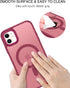 BENTOBEN iPhone 11 Case, Slim Shockproof Magnetic Cover, Translucent Matte, Anti-Fingerprint, Wine Red, Compatible with