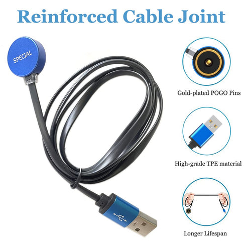 MCC Special Charger, Magnetic Charging Cable for Baldr Mini, Baldr RL Mini, Baldr S, PL-Mini 2, PL-Mini 3, 3.3ft / 100cm