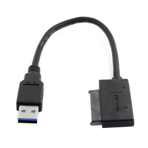 chenyang Micro SATA 16Pin to USB 3.0 Adapter Cable for 1.8 inch Hard Drive HDD/SSD Data Transfer, 10cm