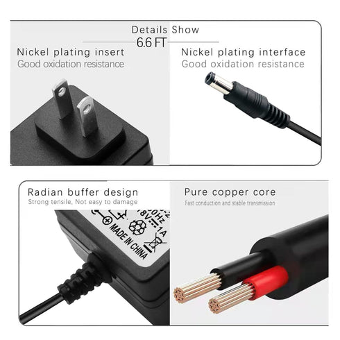Massage Gun AC DC Power Adapter, 18V 2A Compatible with Naipo, Sharper Image, Hyperice Hypervolt GO Model 55000