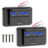 Linkstyle 2PCS RV USB Outlet, 66W 12V Charger Socket with 2 USB A Ports and 1 USB C Port, Outlet with Switch for Car
