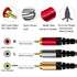 Yeung Qee 10 ft Audio Video RCA Cable, 3RCA Male to 3RCA Male Composite AV Cable for Set-Top Box, DVD