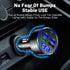 5 Port Car Charger Cigarette Lighter USB Charger, LED Voltage Monitor (4USB+PD) Adapter Compatible with