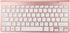 Keyboard Mouse Set 2.4G USB Thin Ergonomic Mute for Computer (Rose Gold)