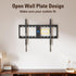 Mounting Dream Fixed TV Mount for 42-84 Inch Flat Screen TVs, VESA 600x400mm, Low Profile, Fits 16"/18"/24" Studs