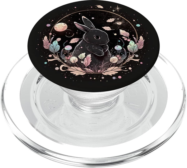 PopSockets MagSafe PopGrip for iPhone - Moon Phases Crystal Witchy Cute Black Rabbit Kawaii Pastel G