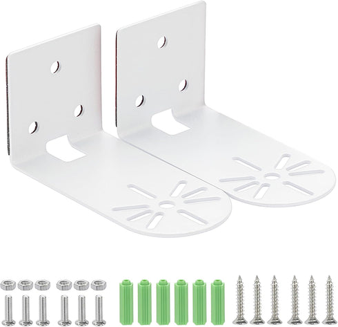Sumnacon 2PCS Wall Mount Camera Shelf, Metal Small Wall Shelf with Adhesive, Universal Floating Shelf for Security
