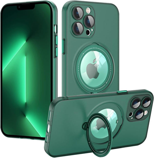 iPhone 12 Pro Max Case - Lightweight, Translucent Matte, Shockproof, Magsafe Compatible, with Camera Lens Protector,